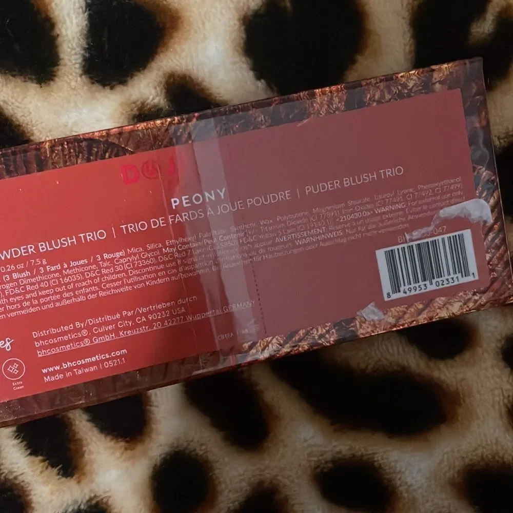 •BH COSMETICS• NWT BH COSMETICS X DOJA CAT FLORA PEONY POWDER BLUSH TRIO